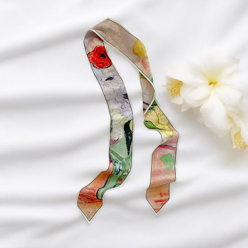 Prints Long Hairband Skinny Ne - Face Scarf Mask 评论和价格