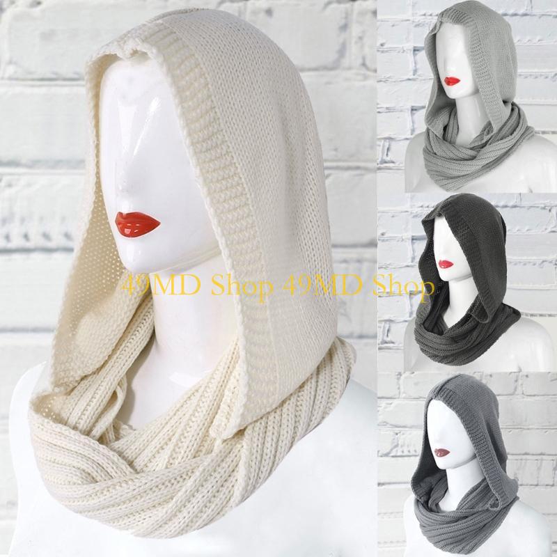 49MD Winter Hat for Women Hood - Infinity Scarf Knit 评论和价格