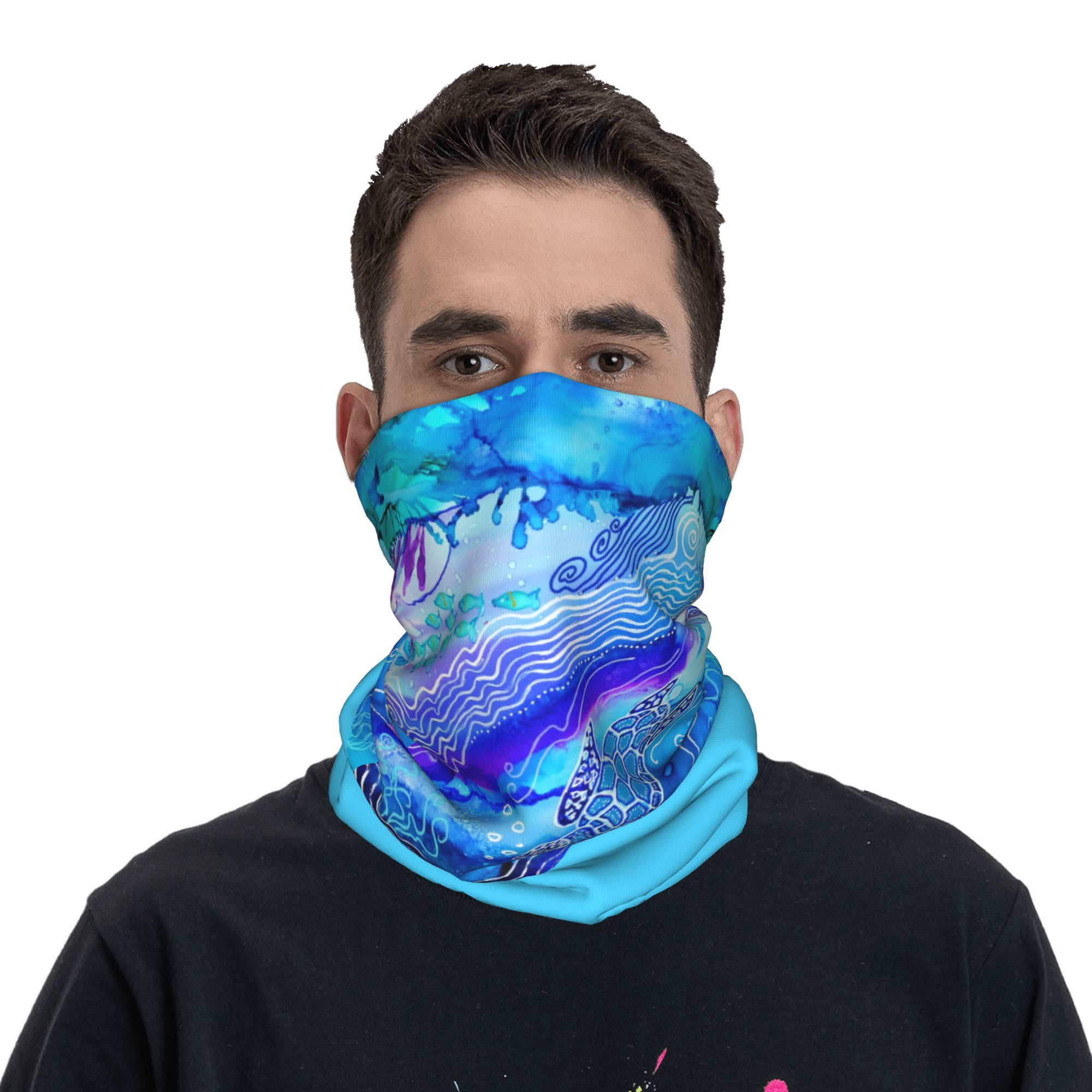 Custom Ocean Turtle Dive Winte - Neck Warmer Tube 评论和价格