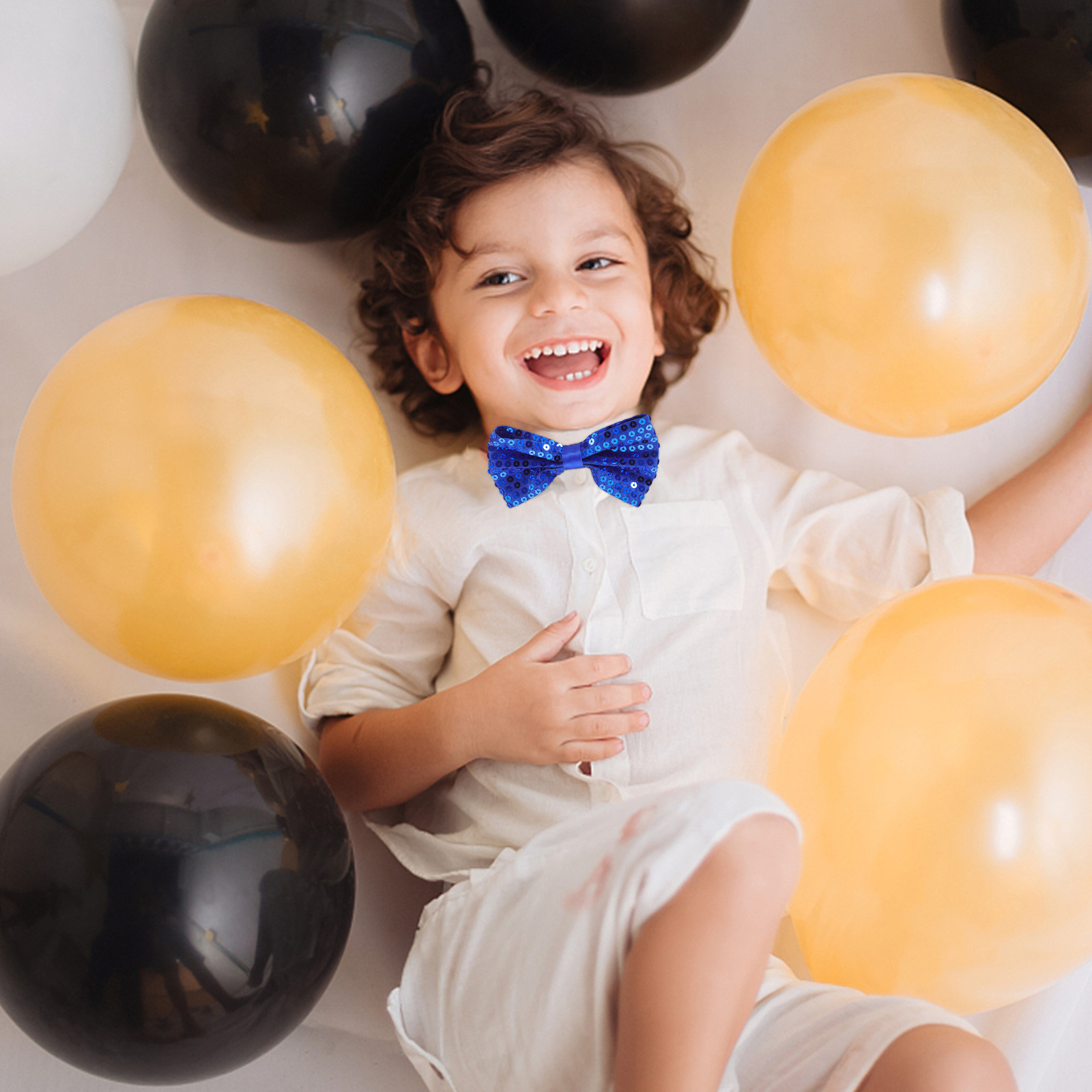 5Pcs Children's Sequin Bow Tie - Bow Tie Pre Tied 评论和价格