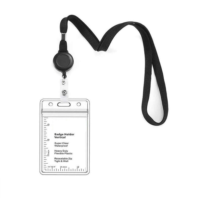 1-3Pcs Waterproof ID Badge Hol - Lanyard Badge Holder 评论和价格