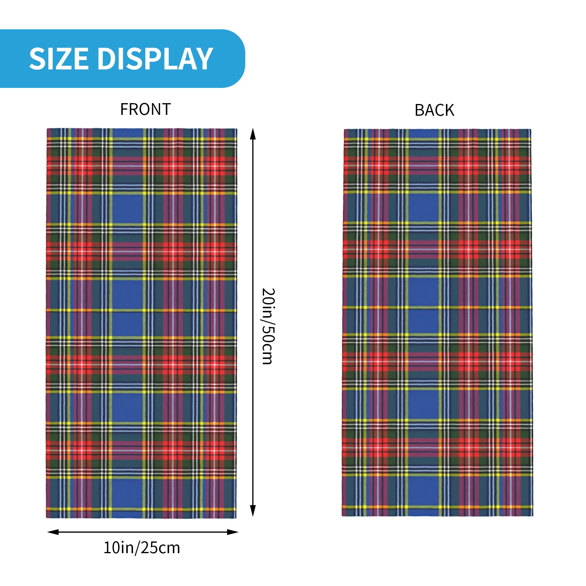 Custom Royal Tartan Plaid Wint - Neck Warmer Tube 评论和价格