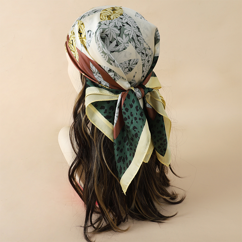 70x70cm Women Scarf Silk Feeli - Ascot Neck Scarf 评论和价格
