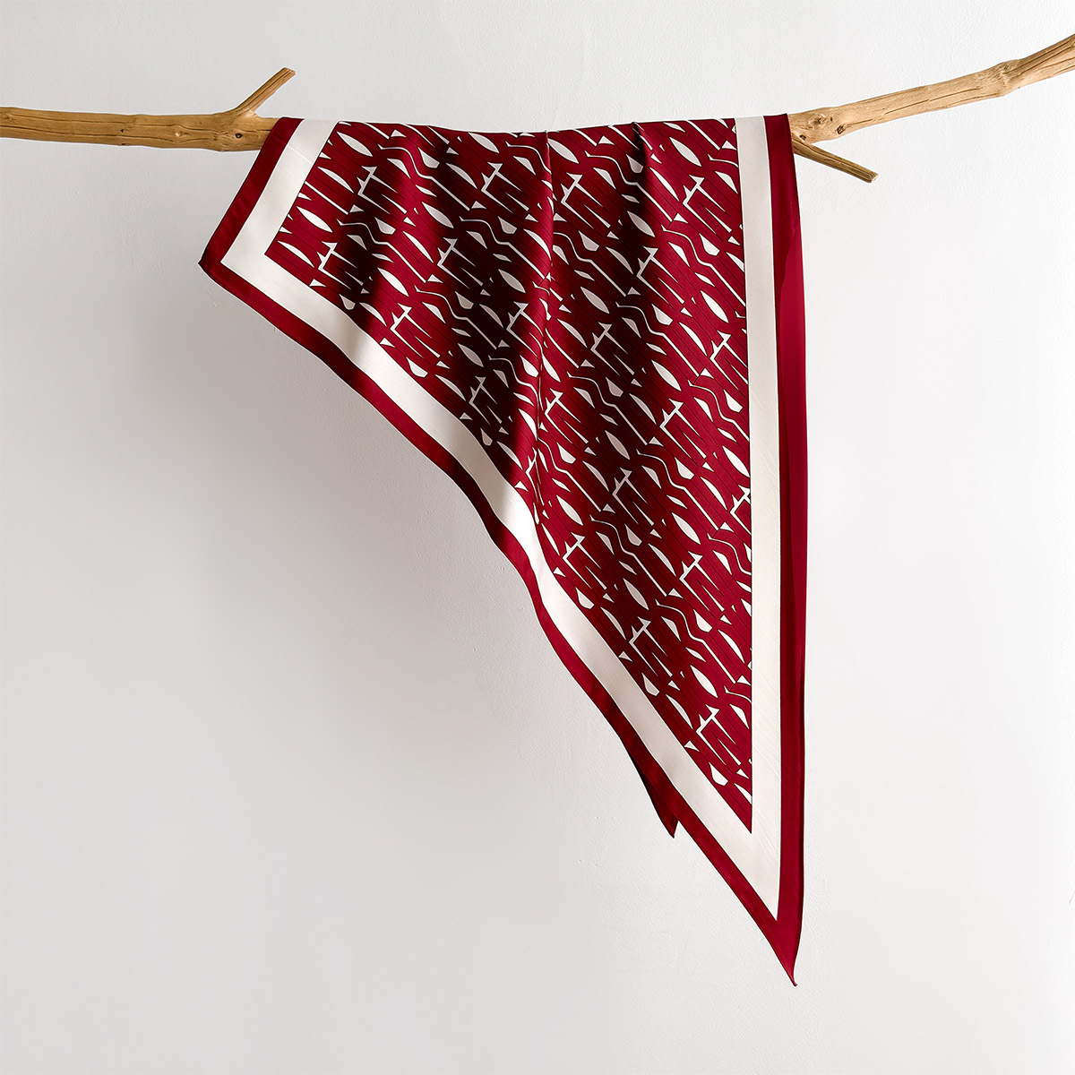 Spring Printed Square Scarf Fo - Silk Neck Scarf 评论和价格