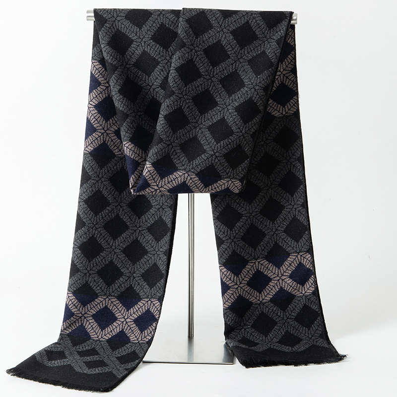Designer Brand Plaid Winter Me - Muffler Men Wool 评论和价格
