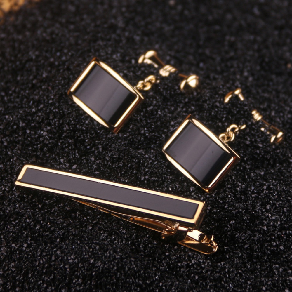 A Set Men's Tie Clip Groom Tux - Tie Bar Set Gift 评论和价格