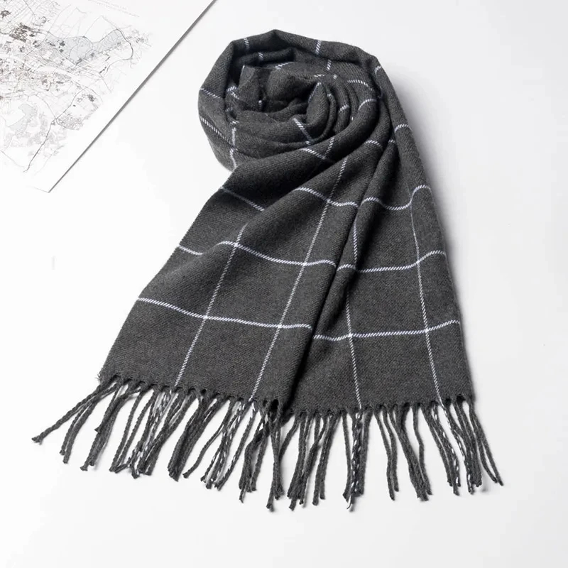 2024 New Winter Men Scarf Keep - Muffler Men Wool 评论和价格