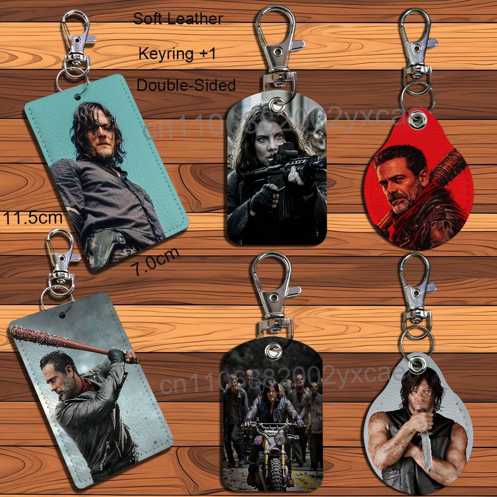 Negan Maggie Walking Dead Leat - Lanyard Badge Holder 评论和价格
