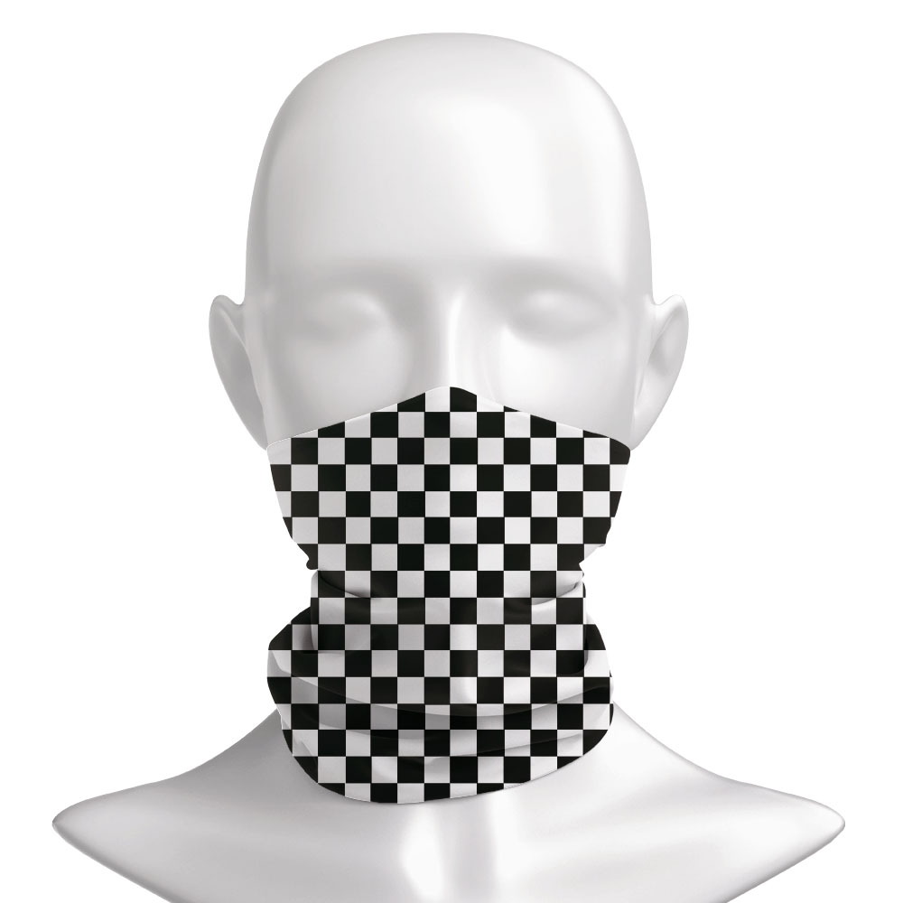 Checkered Ska Printed Headband - Neck Warmer Tube 评论和价格